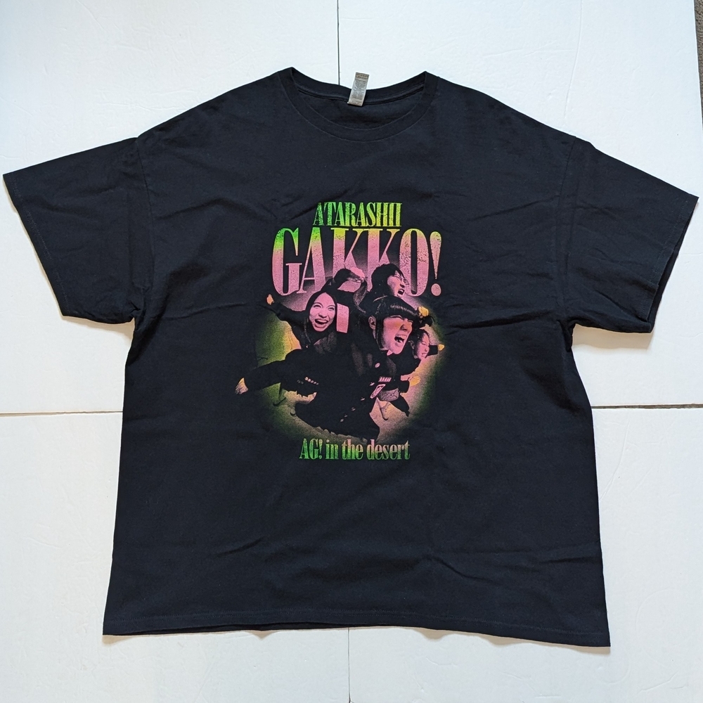 Atarashii Gakko! AG! In The Desert Coachella 2024 T Shirt. Men's 2XL. Used.